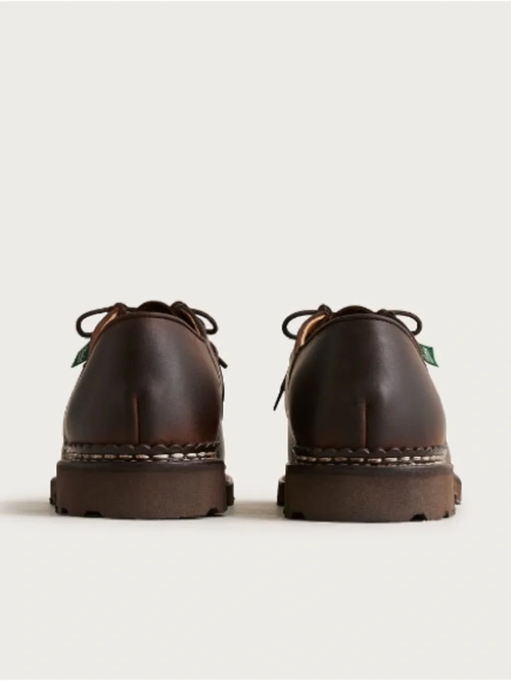 NWOB Paraboot Michael ll Derby Shoes Nubuck Gringo Brown EU 44.5 US 10.5